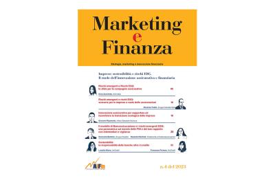 Rivista Marketing e Finanza n. 4 del 2023 Imprese: sostenibilità e rischi ESG. Il ruolo dell'innovazione assicurativa e finanziaria