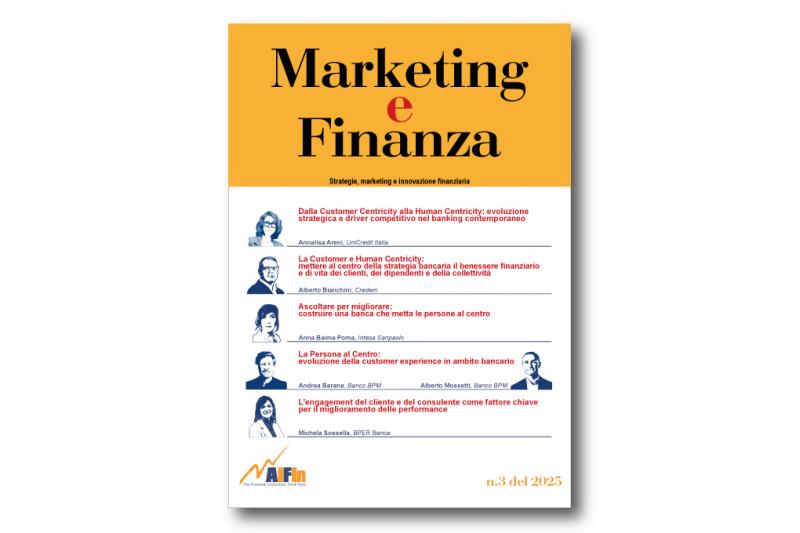 Dalla Customer alla Human Centricity. Pubblicato il n.3/2025 della rivista AIFIn